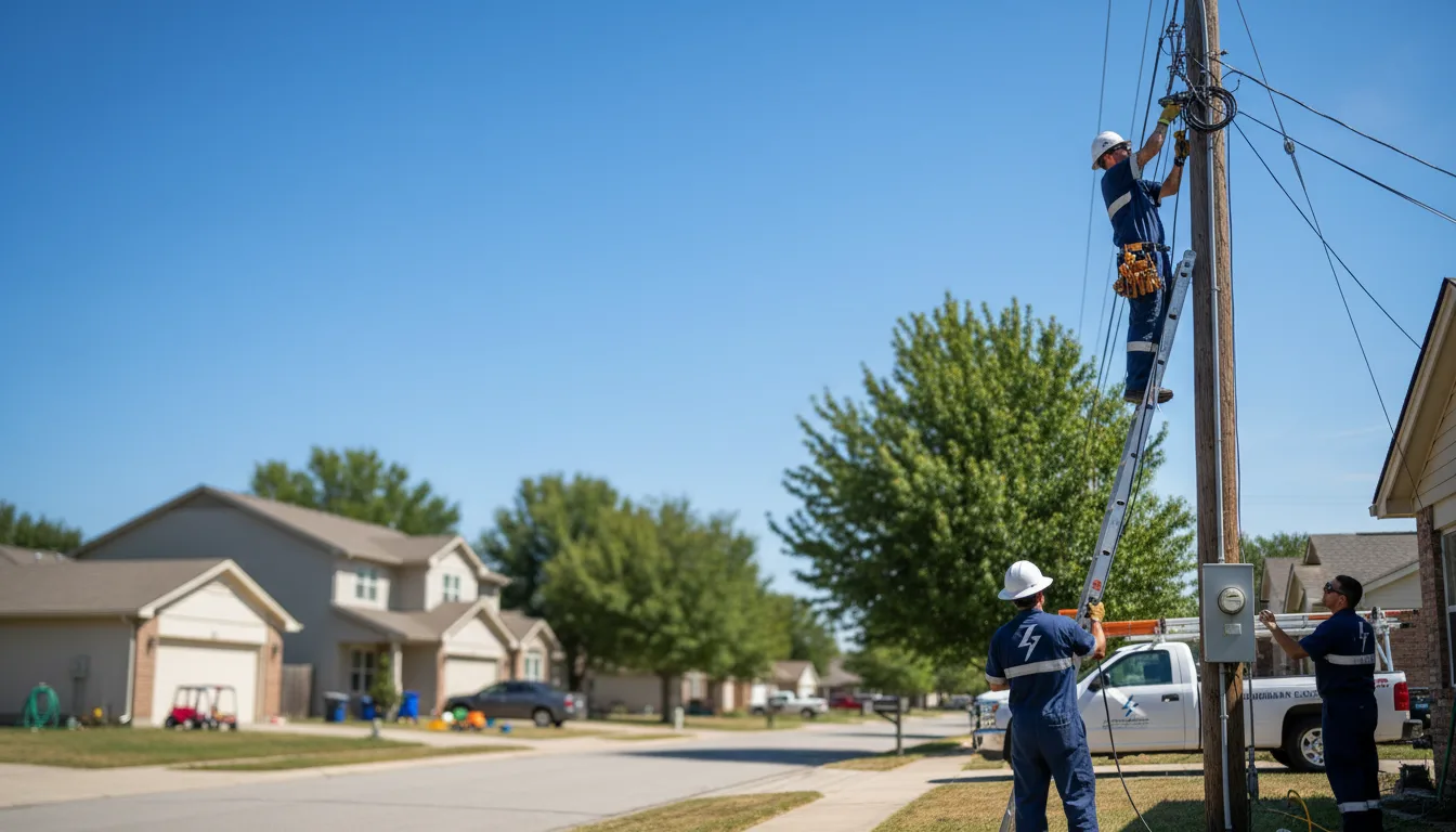 Residential electrician providing installation services in Laura, IL